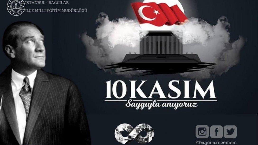 Vefatının 83. yıl dönümünde Cumhuriyetimizin Kurucusu Gazi Mustafa Kemal Atatürk'ü hürmet ve rahmetle anıyoruz.