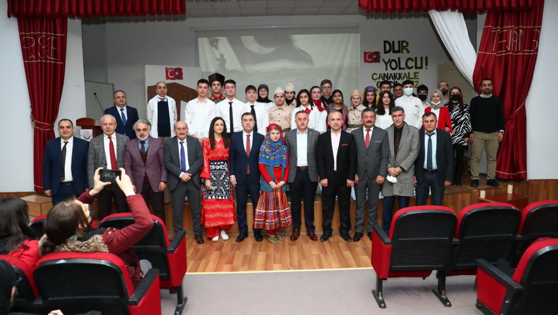 18 Mart Çanakkale Zaferi'nin 107.Yılı Anma Programı Kaymakamımız Sayın Mustafa ELDİVAN, Belediye Başkanımız Sayın Lokman ÇAĞIRICI, Milli Eğitim Müdürümüz Sayın Mustafa YILMAZ ve İlçe Protokolünün katılımıyla gerçekleştirildi.